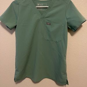 FIGS XXS JADE ONE POCKET SCRUB TOP